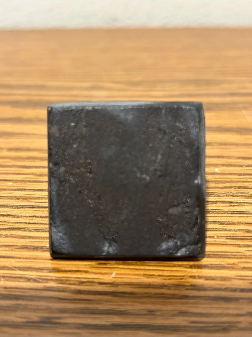 Black Pyramid Accent Figurine with Etched Hieroglyphic Detail